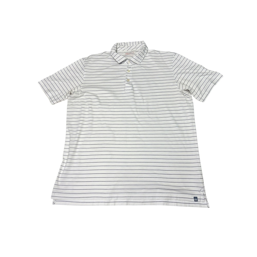 Peter Millar Seaside Striped Polo‎ Shirt Mens XL Pima Cotton